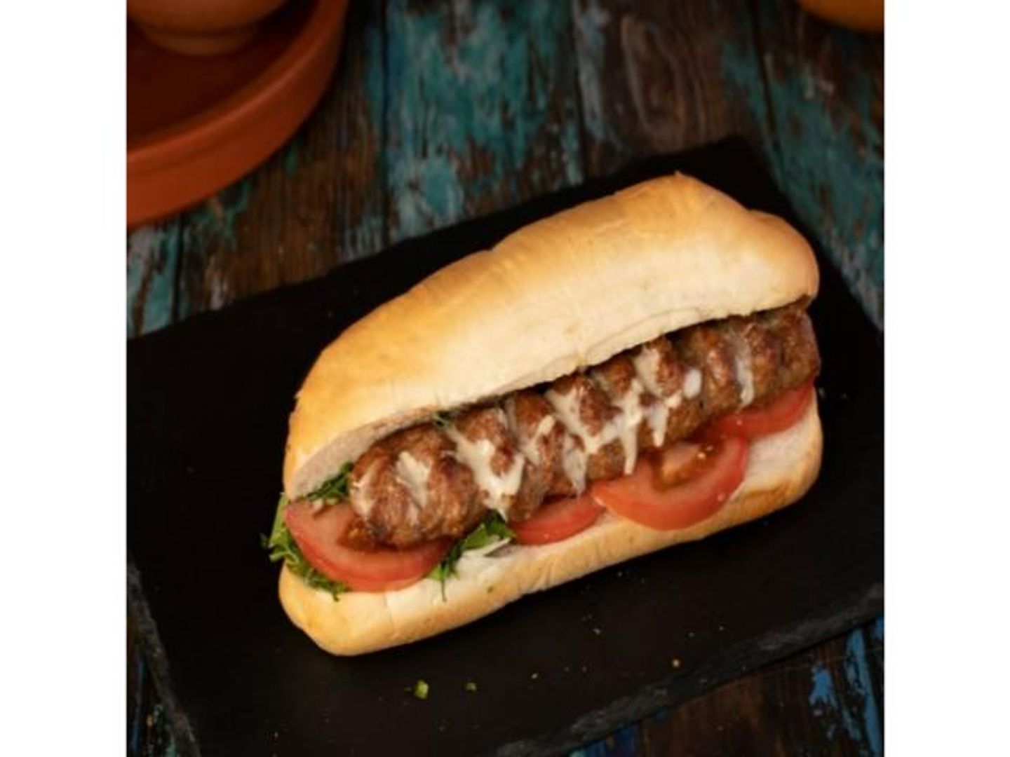 Beef Kebab Samoli Bread