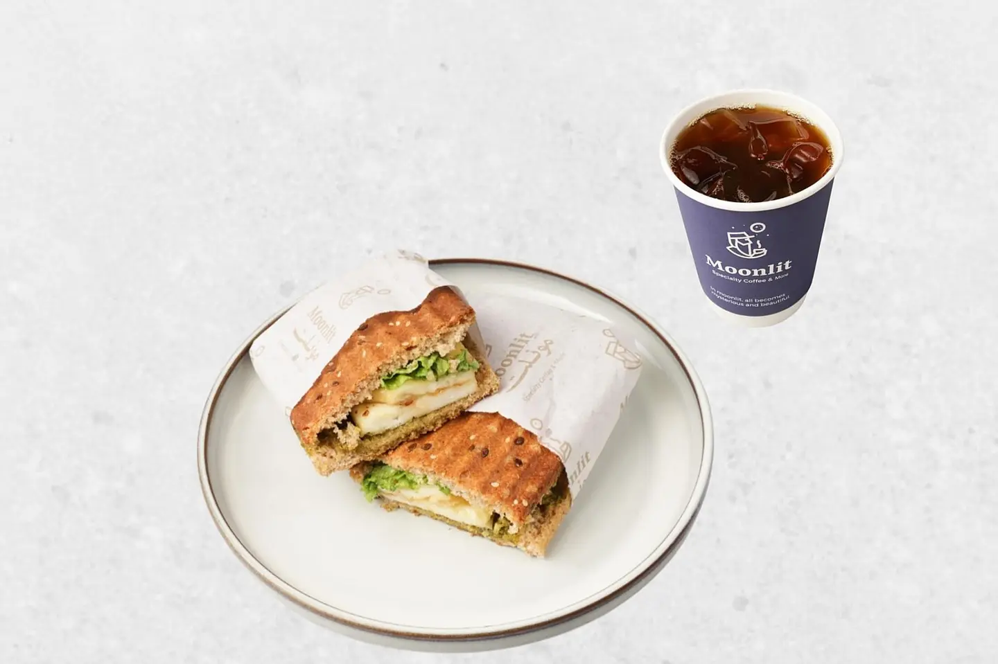 ساندوتش حلوم + قهوة اليوم صغير