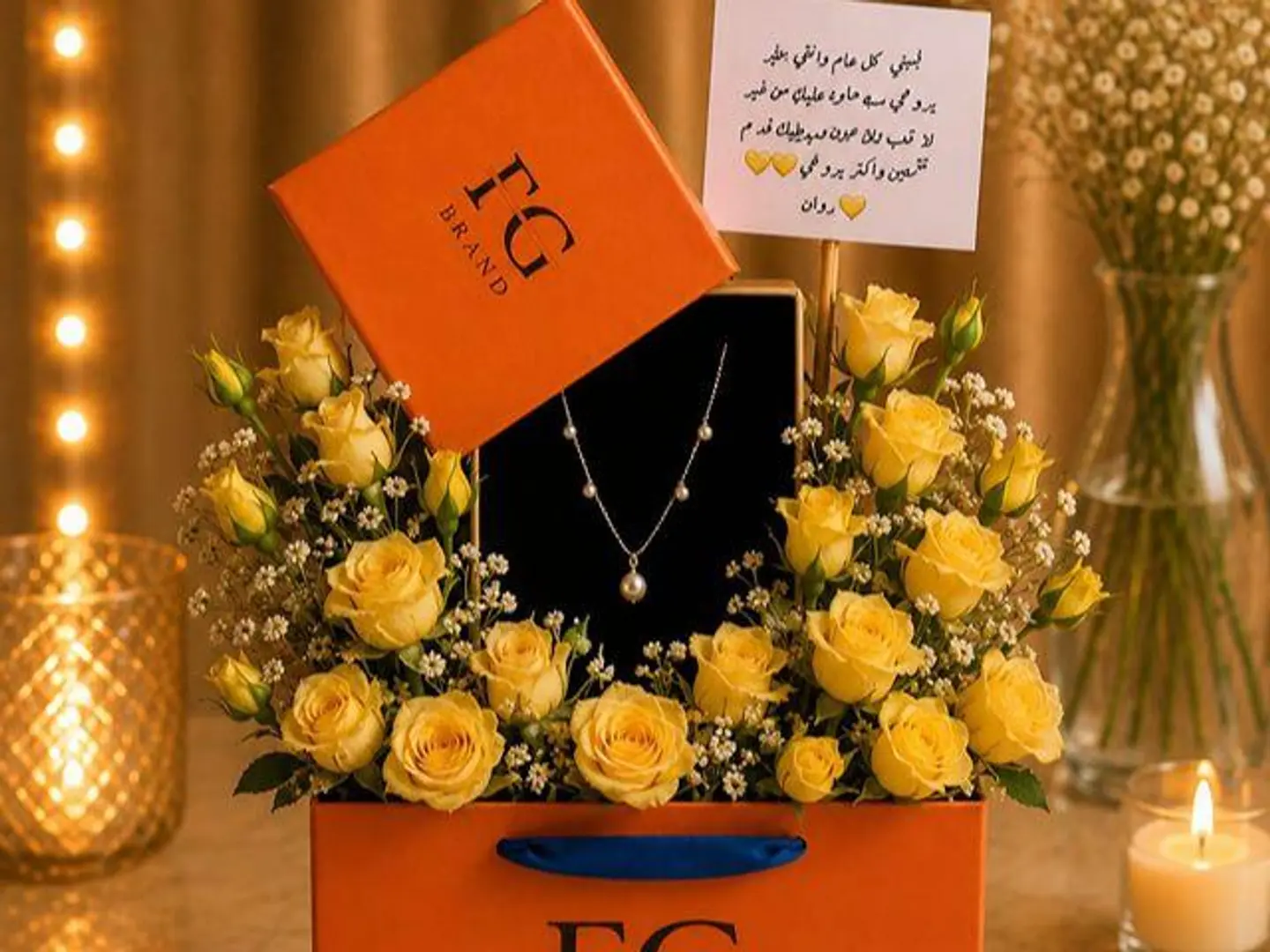 Necklace With A Changeable Flower 6