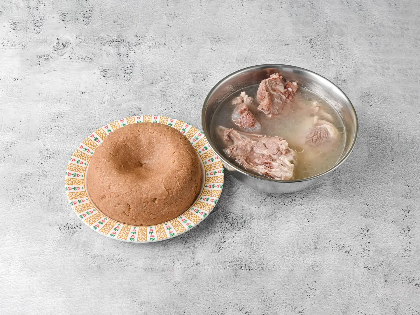 عصيده مع لحم