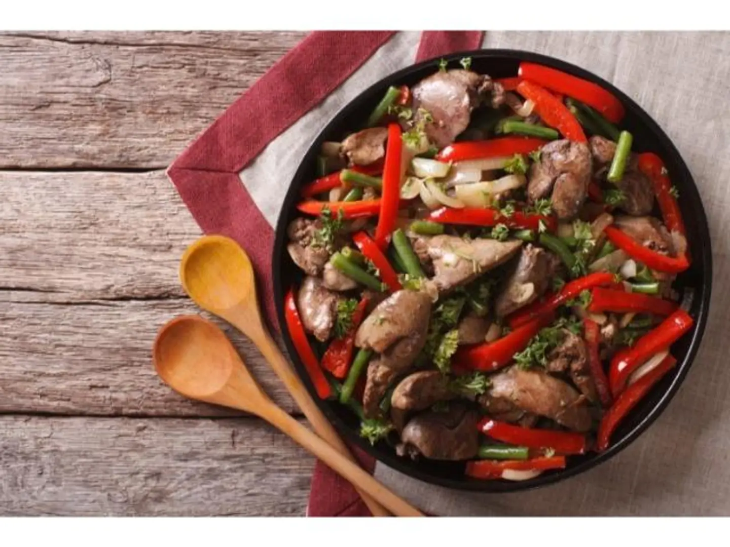 Majmash Liver With Minced Meat And Egg