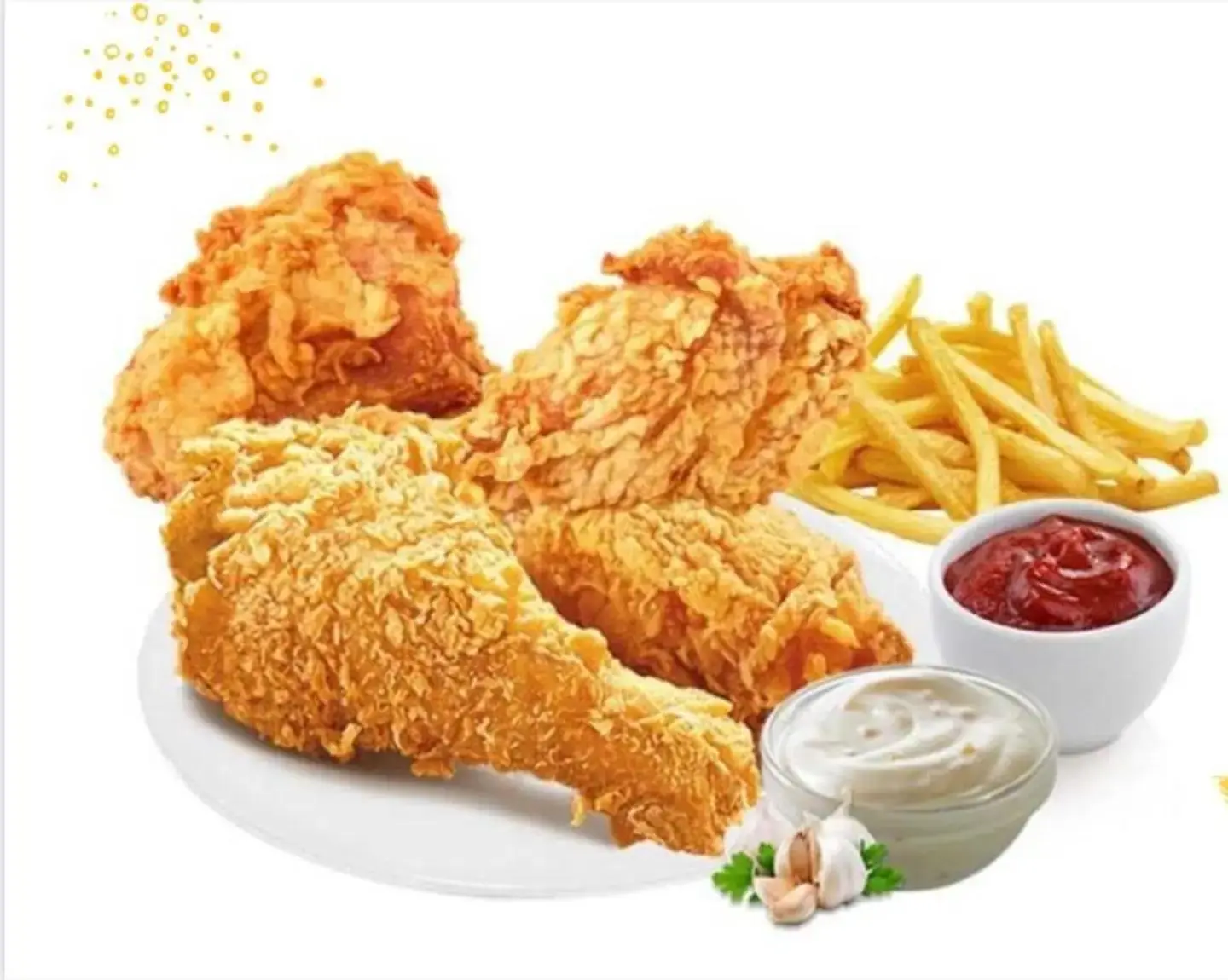 Quarter Broasted Meal 2 Pcs