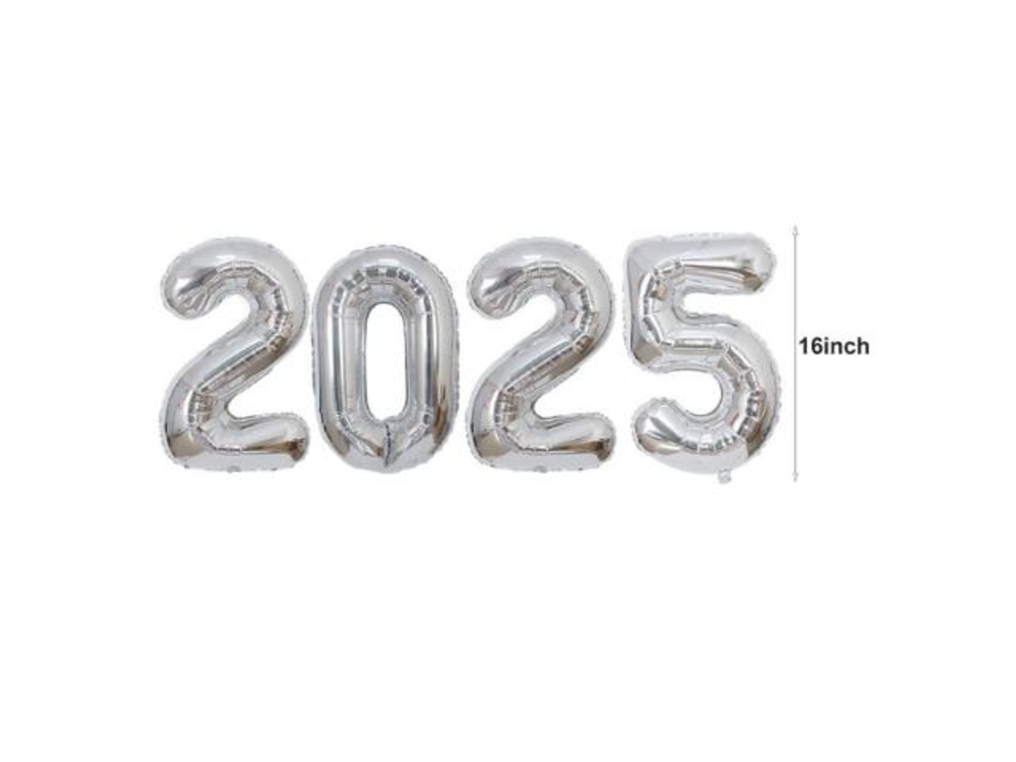 بالون رقم مع بالون عادي