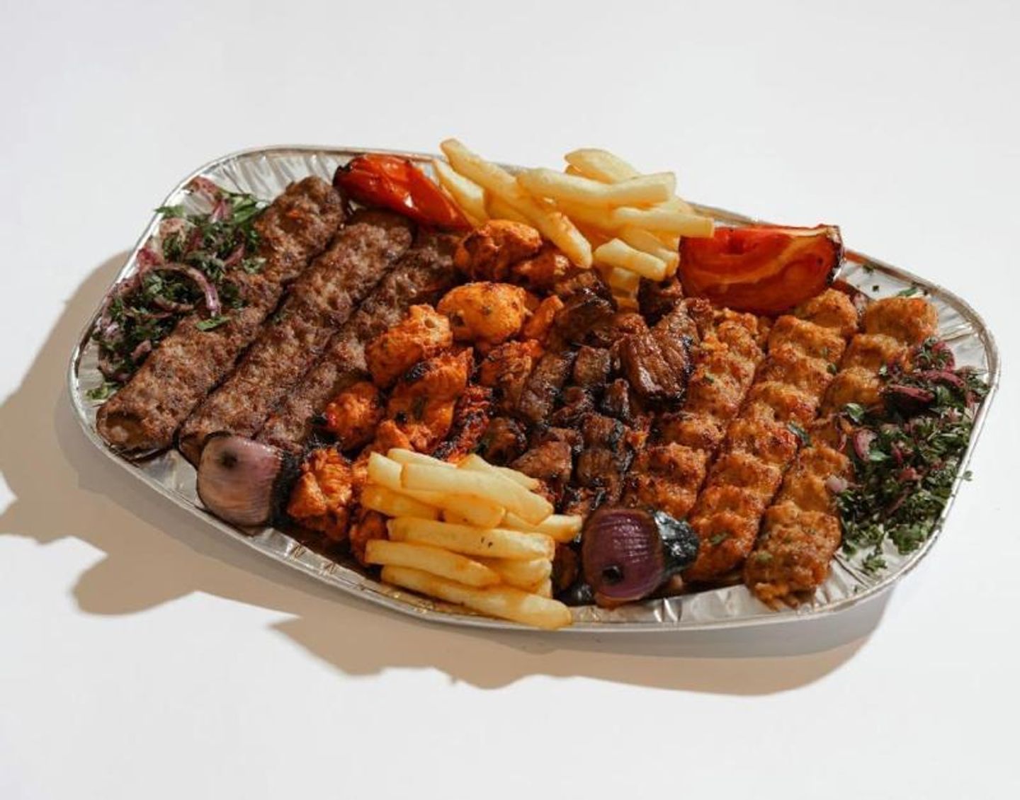 Chicken Kebab Platter 4 Skewers