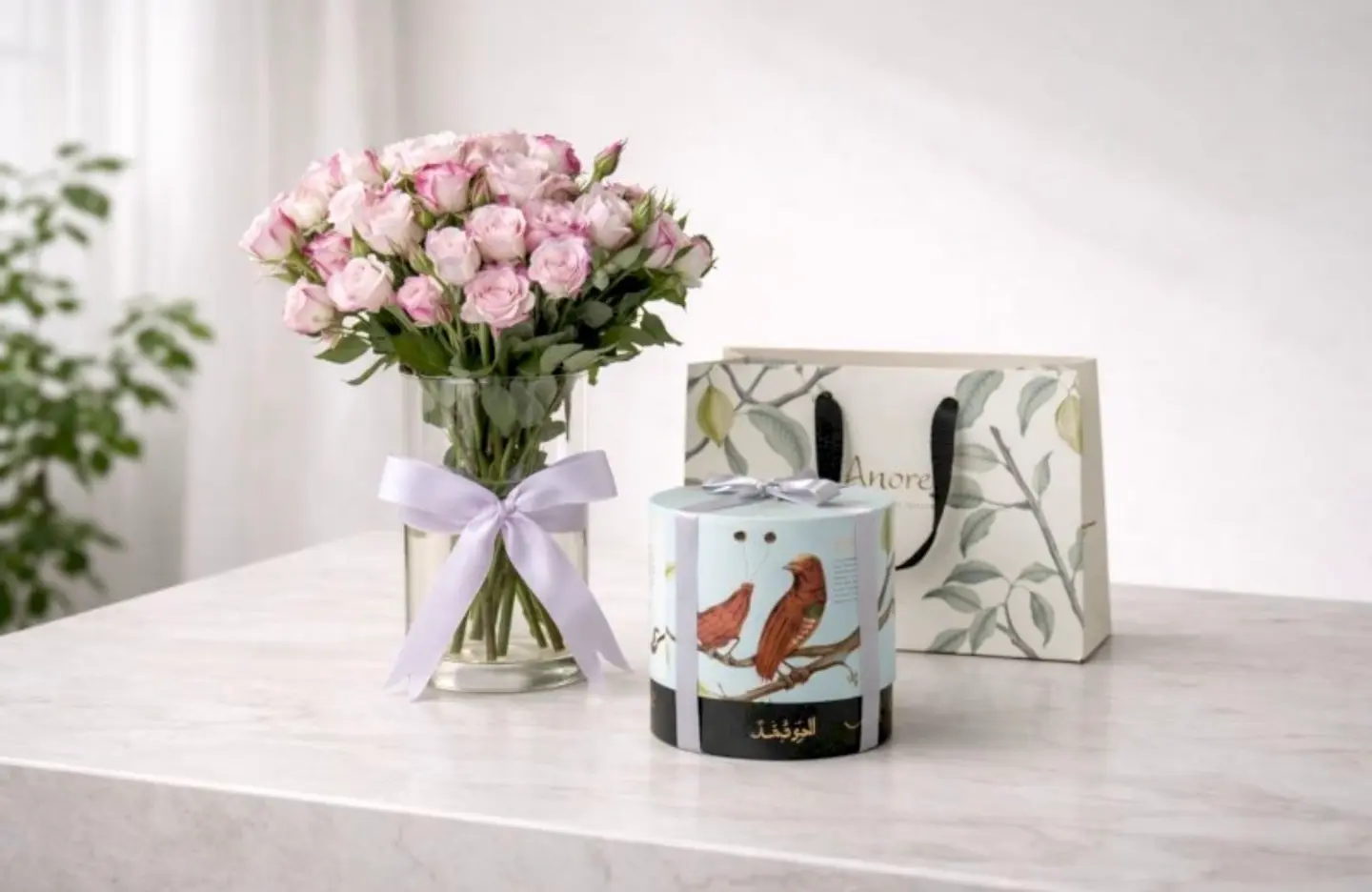 Vase With Anoush Chocolate