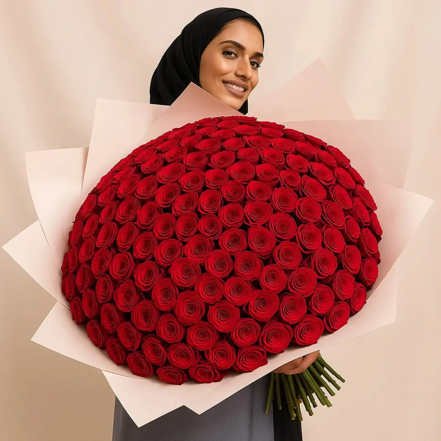 Lady Of Love 600 Red Roses