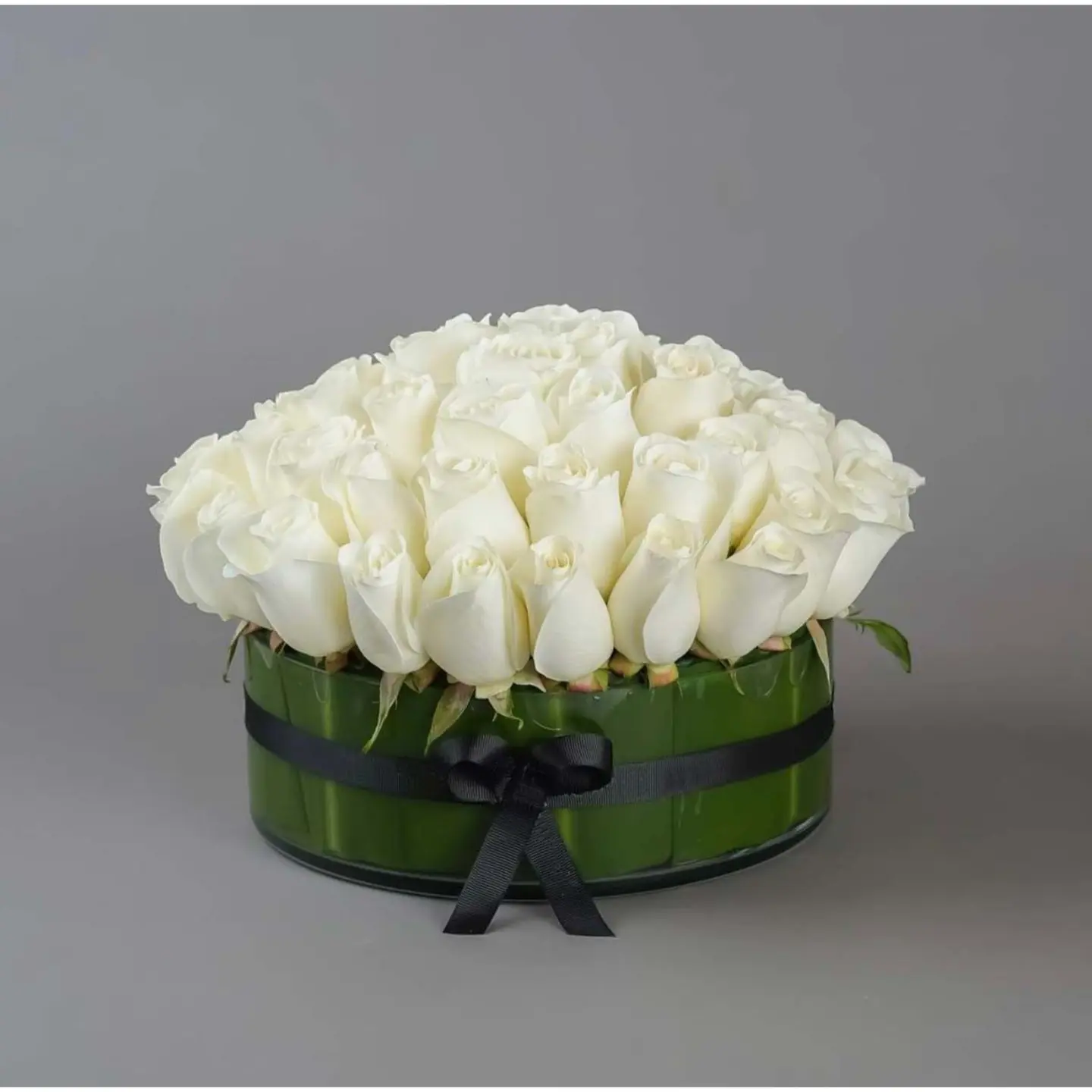 White Rose Vase