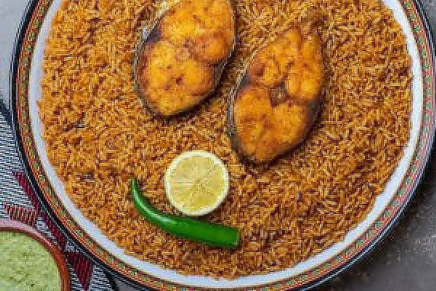 Fried Fish With Rice For One Person