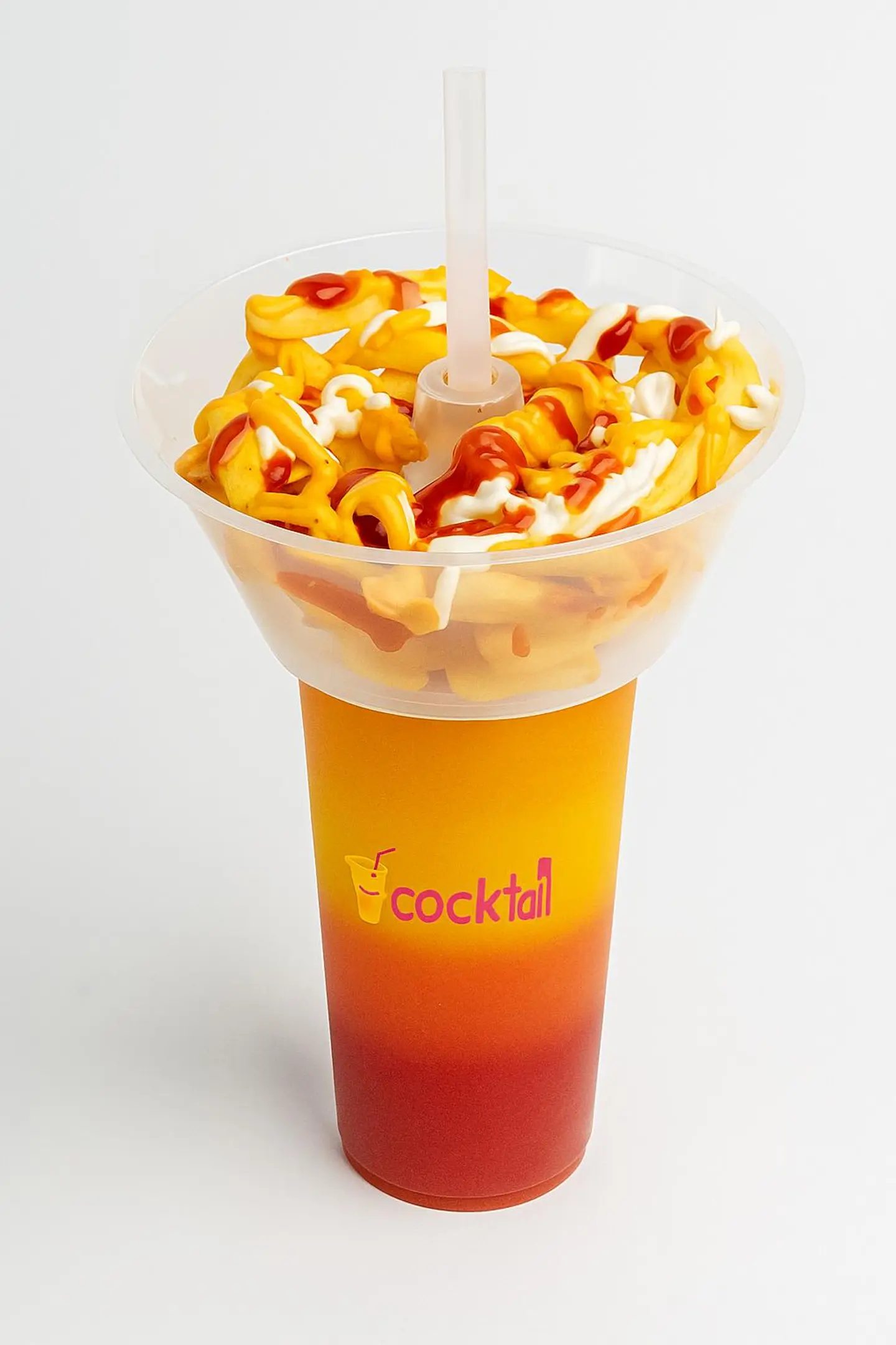 Plain Fries With Snap Cocktail