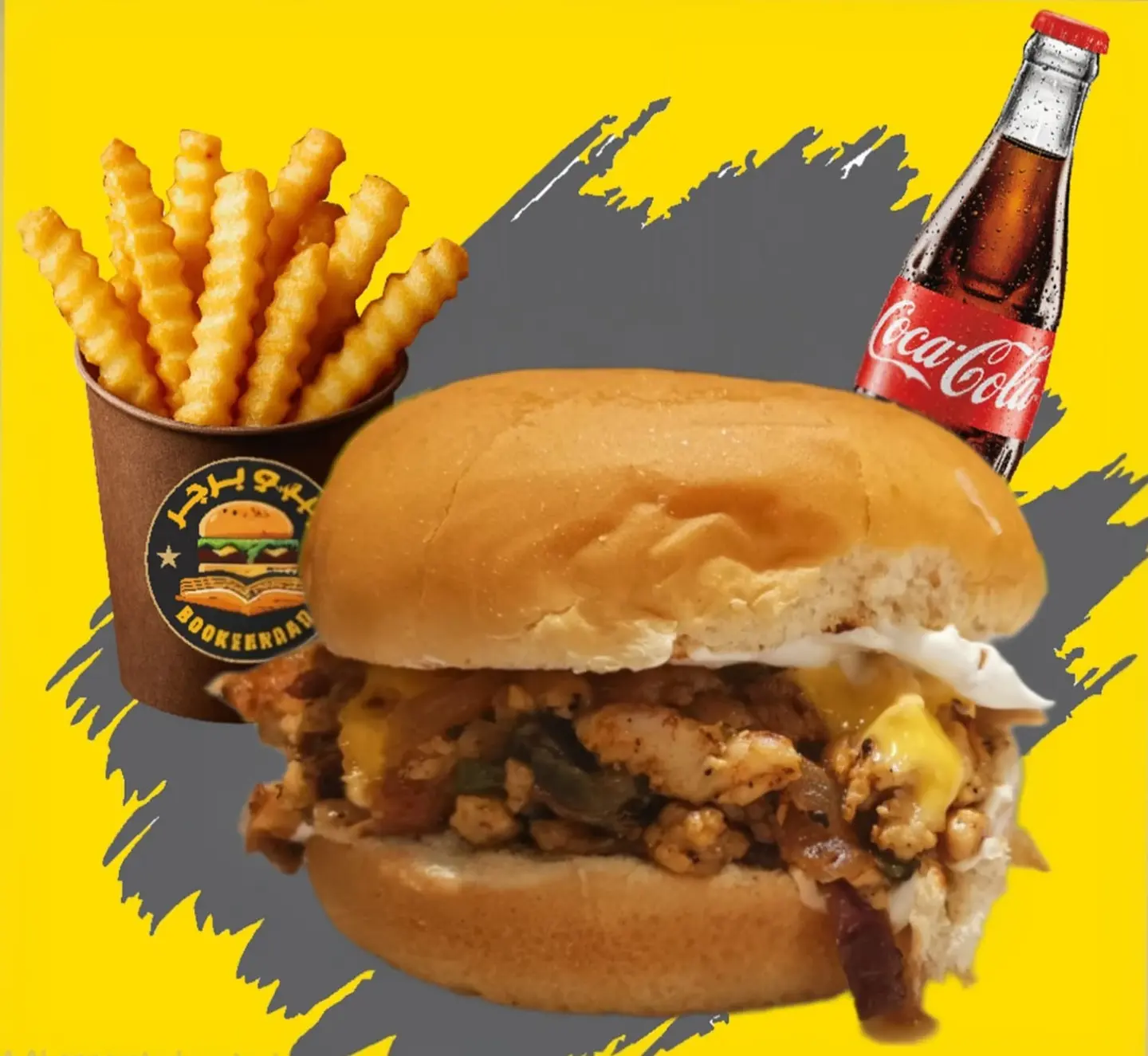 كومبو برجر دجاج ستيك