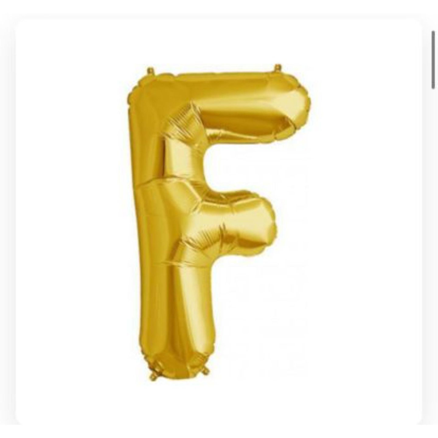 Letter F Gold