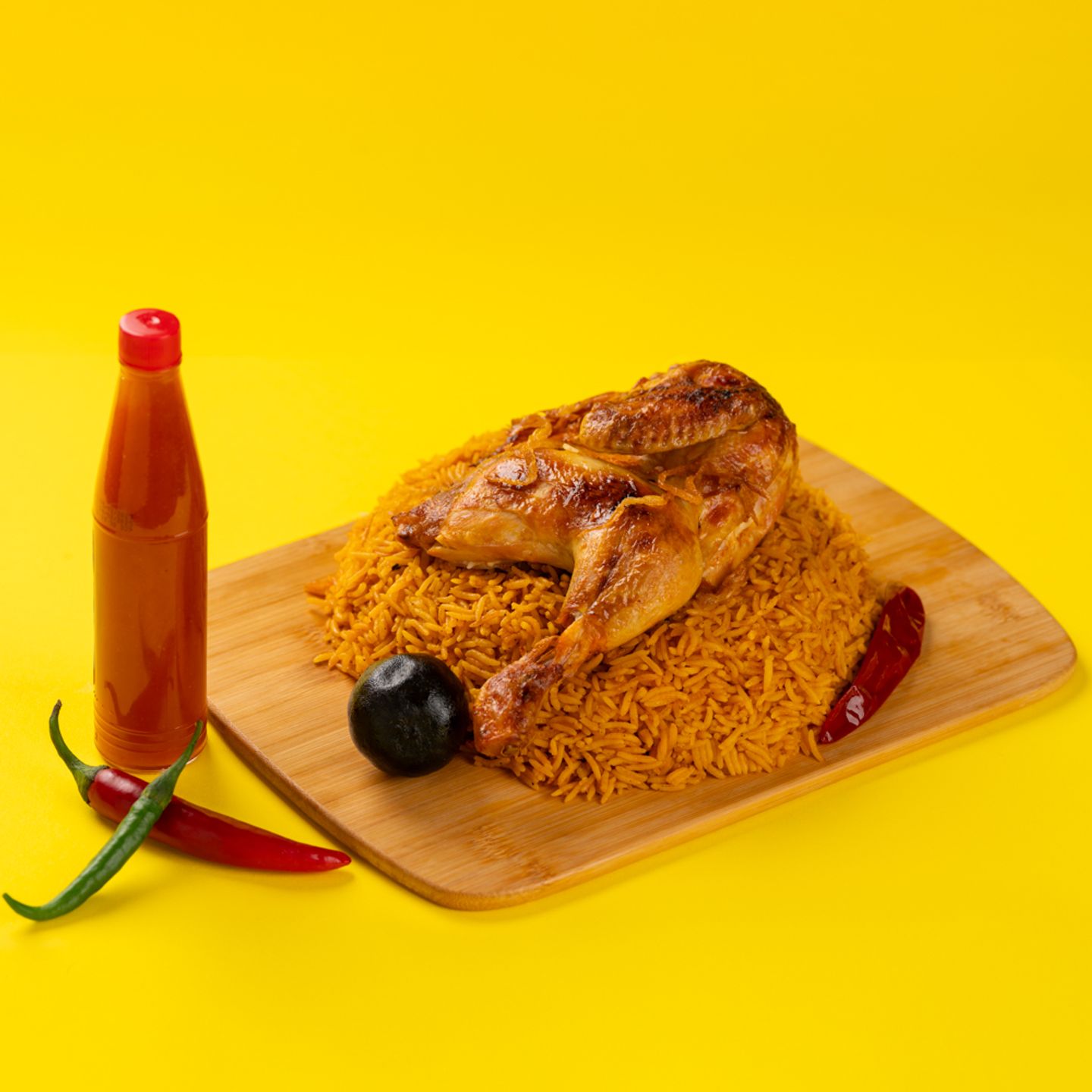 Kabsa With Hot Sauce