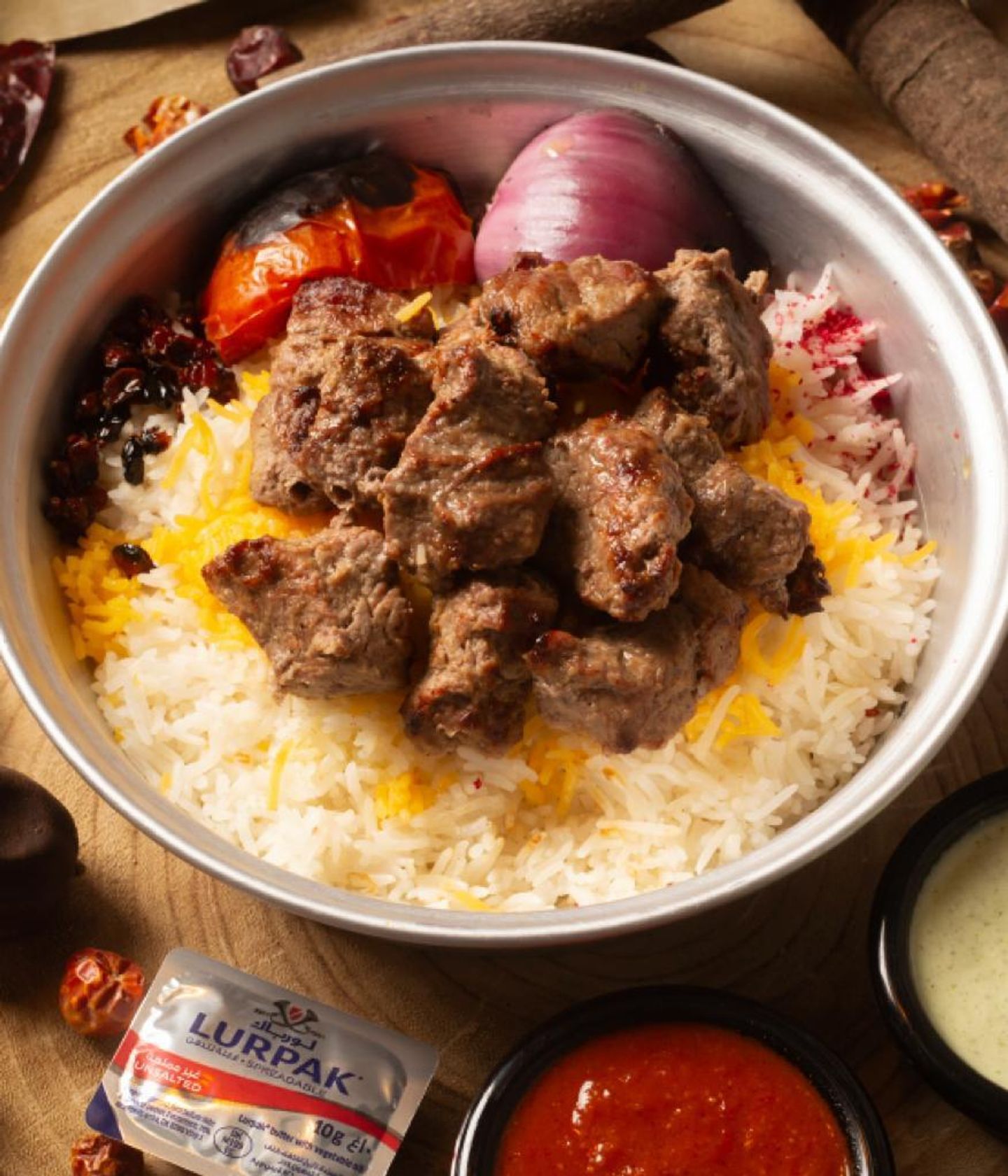 تكة روب مع الرز