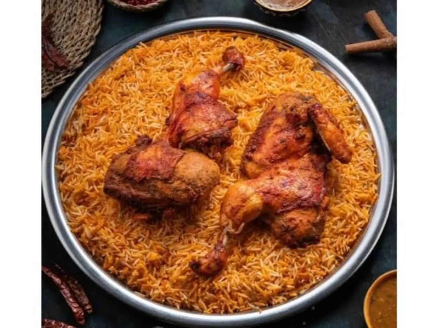 Combo Briyani Rice With Chicken Chilli & Gobi Manchurian