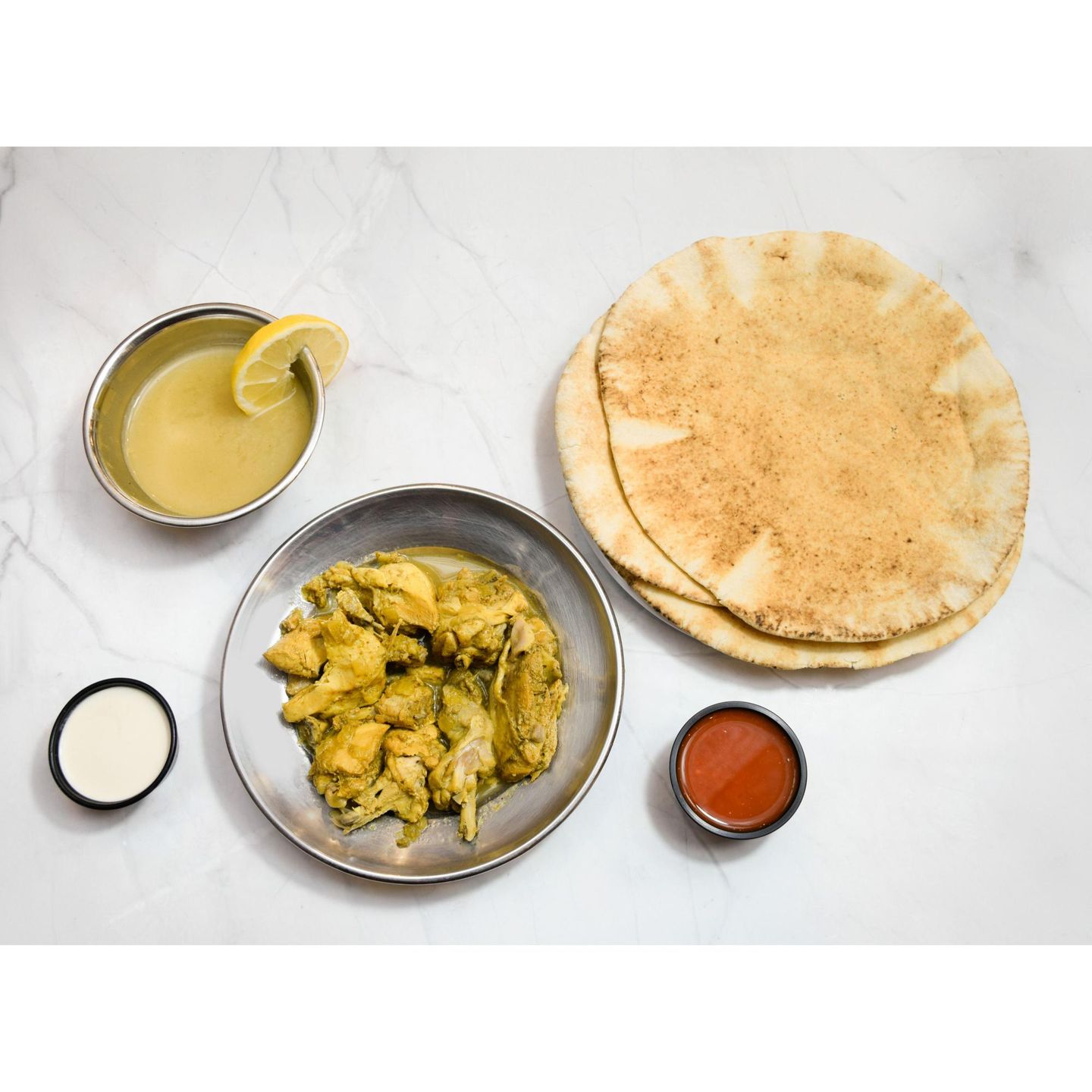 نص دجاج معرق