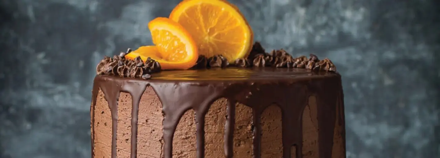 كيكة برتقال بالشوكولاتة