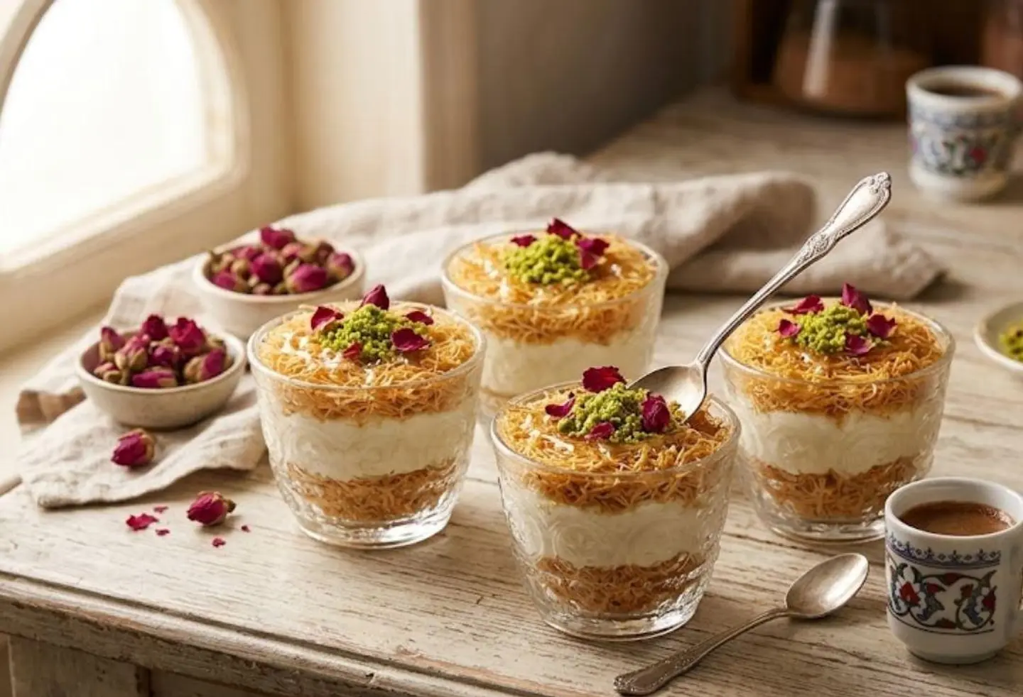 Mini Kunafah Cup With Cream