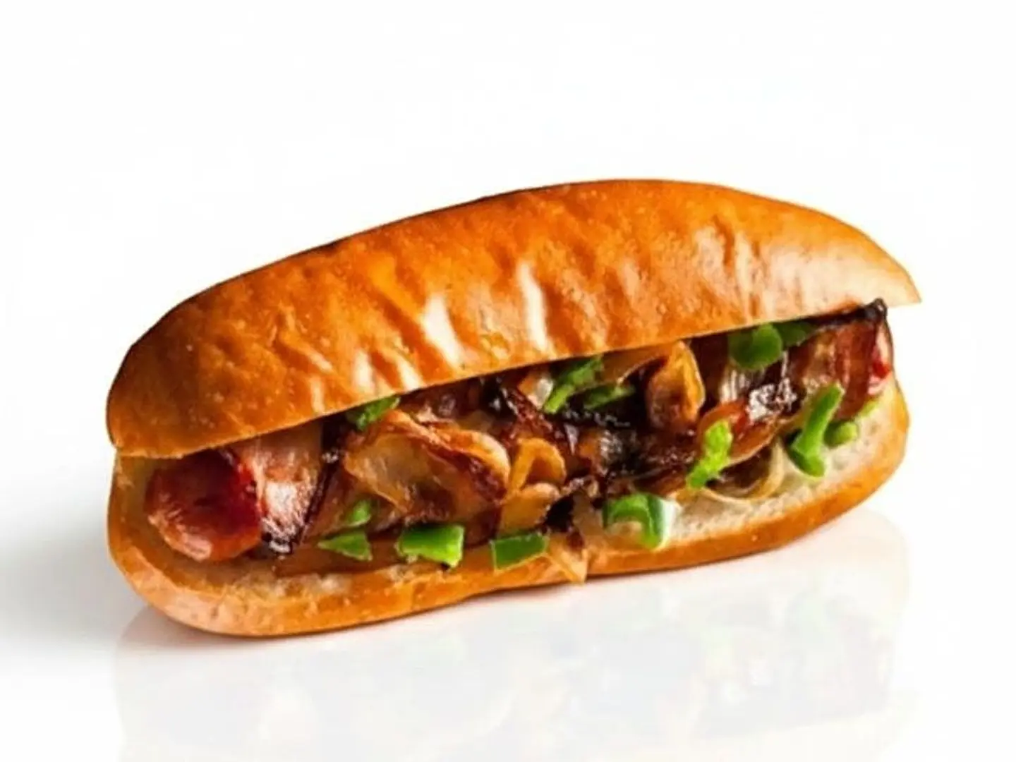 Pomegranate Molasses Sausage Sandwich