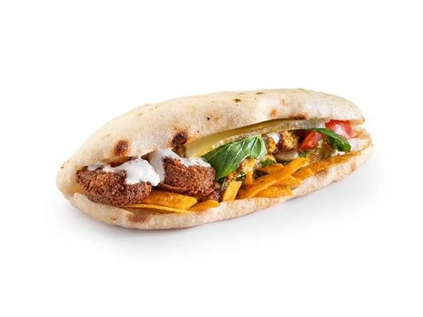 Napoli Falafel Sandwich In Napoli Dough