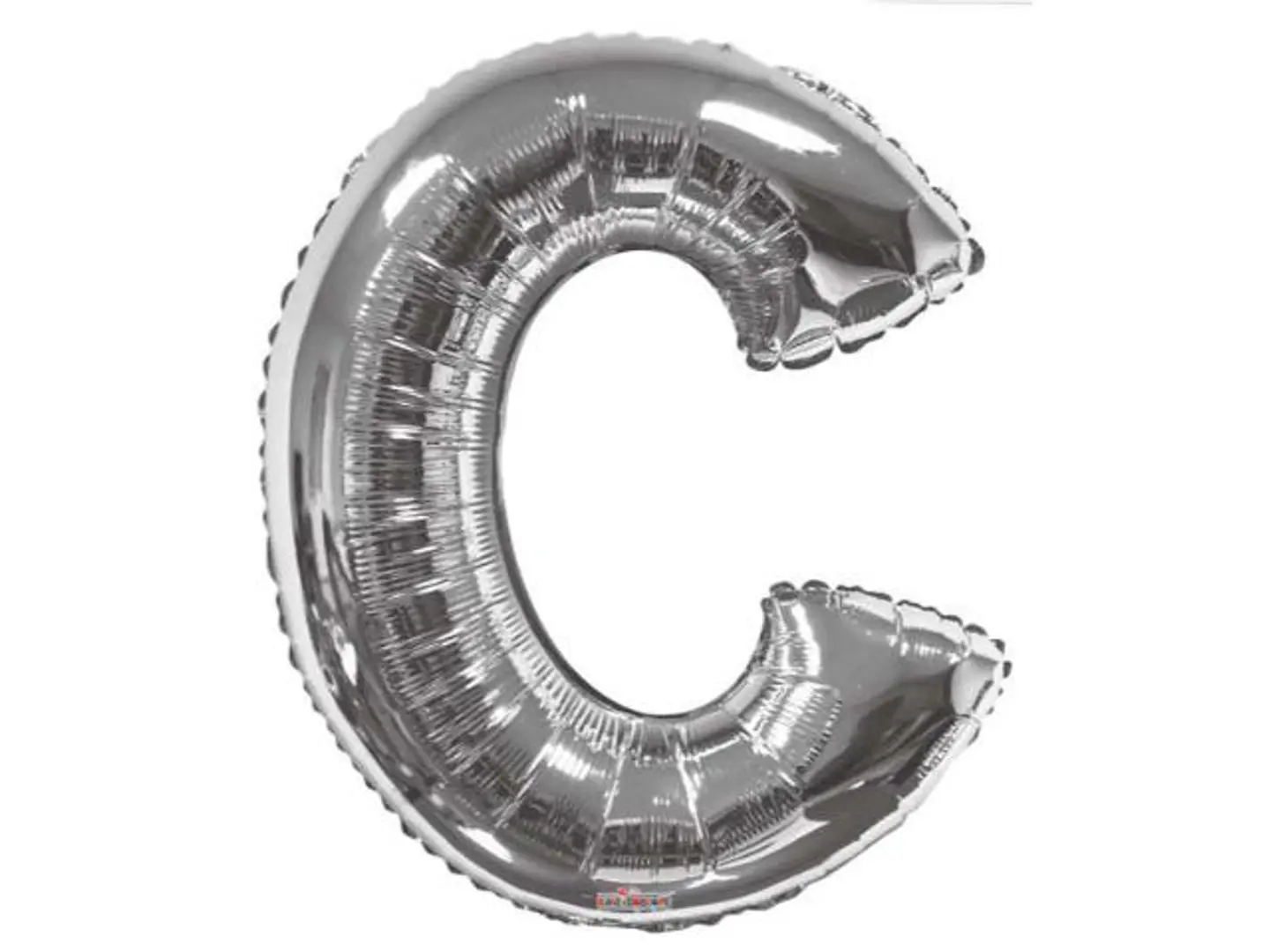 بالون هيليوم فضي سي