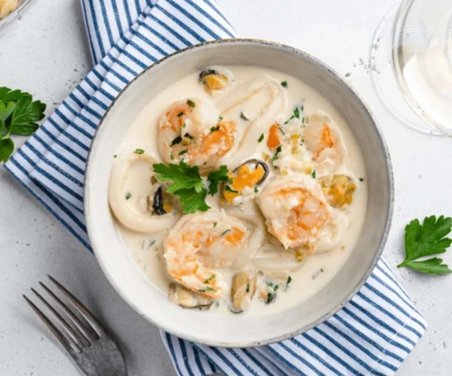 Seafood Soup With Cream
