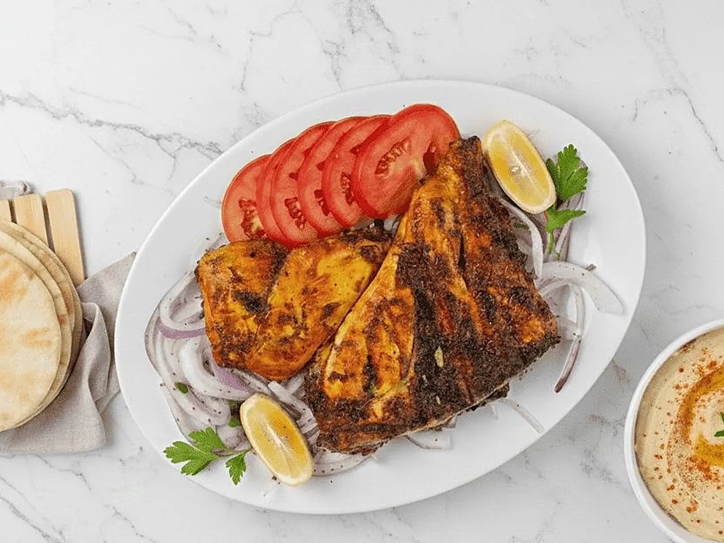 Half Grilled Chicken