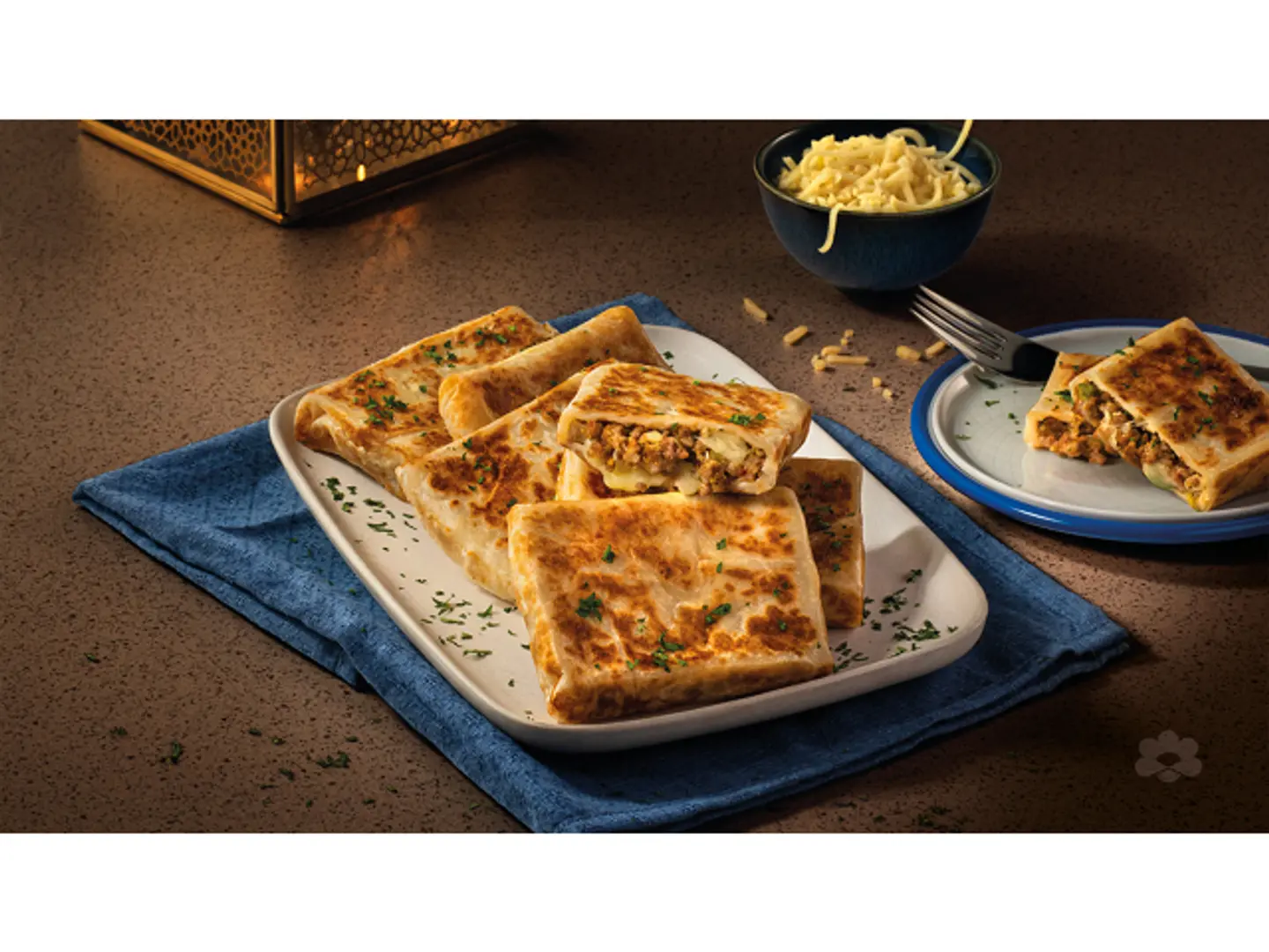 Savory Mutabbak With Cheese And Meat
