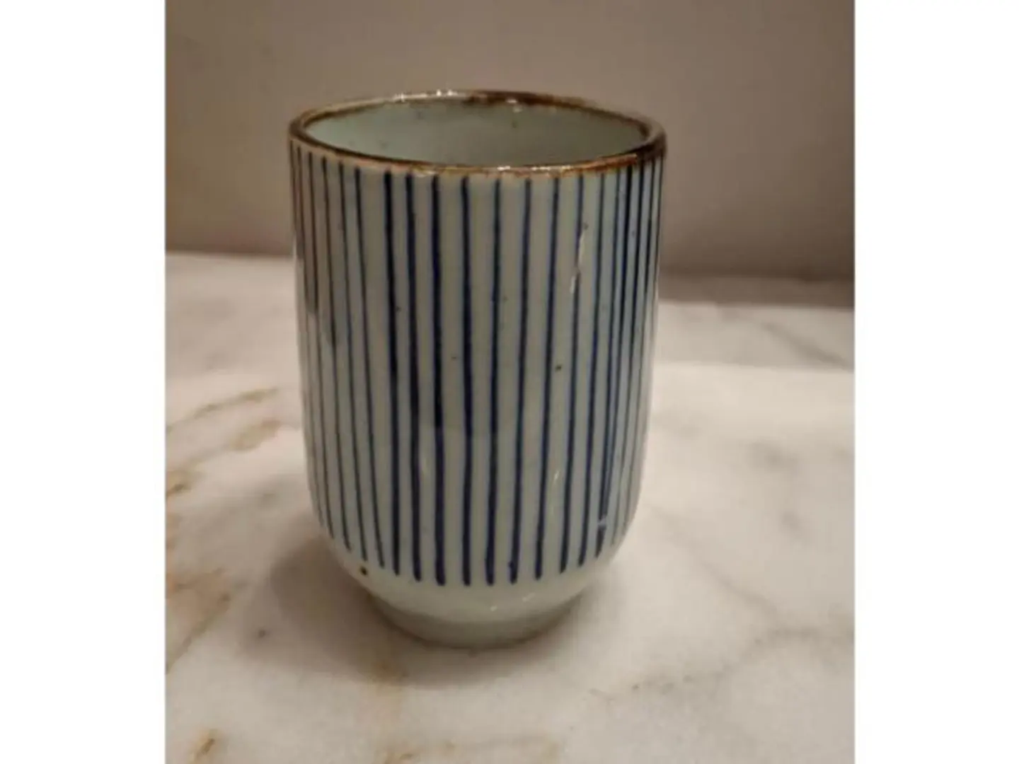 Ceramic Mug Gray & Blue