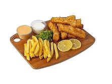 سمك وبطاطا مقلية
