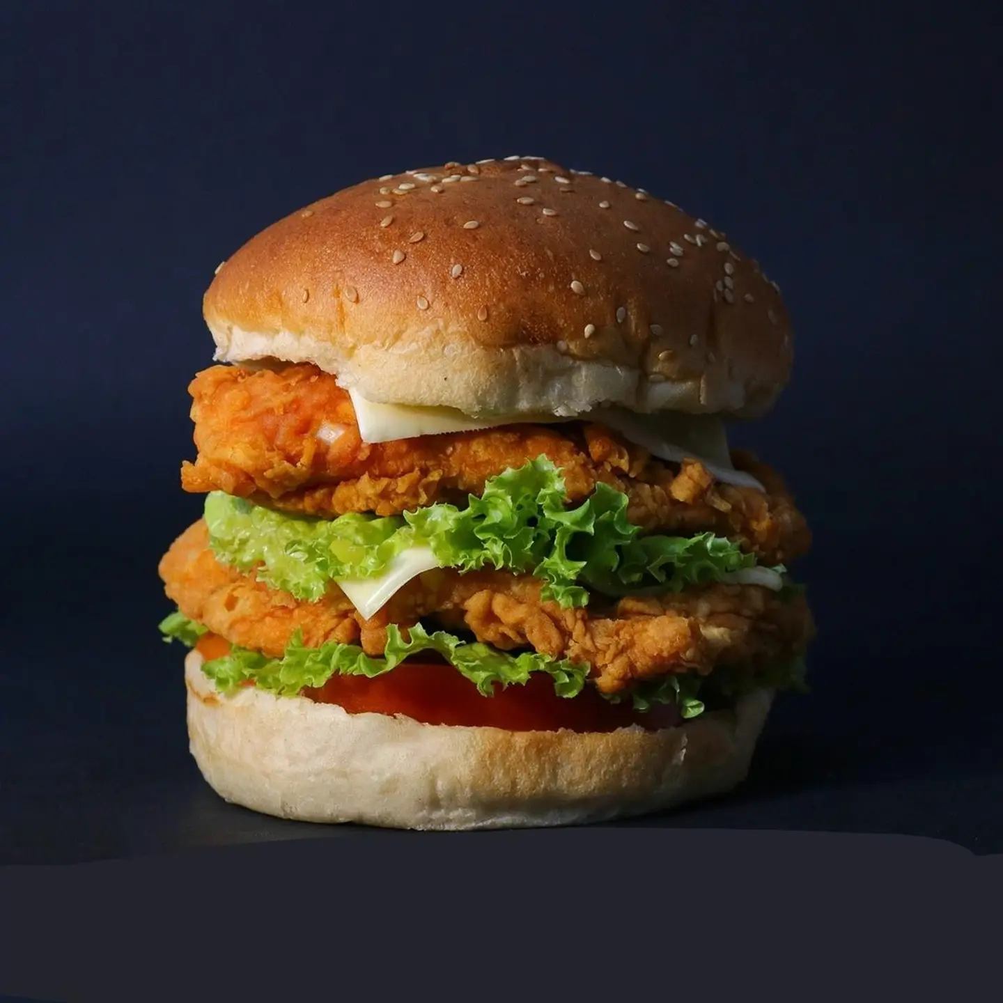 برجر زنجر دبل طازج