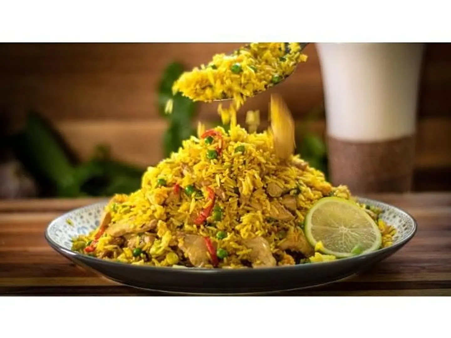 أرز مقلي بالدجاج