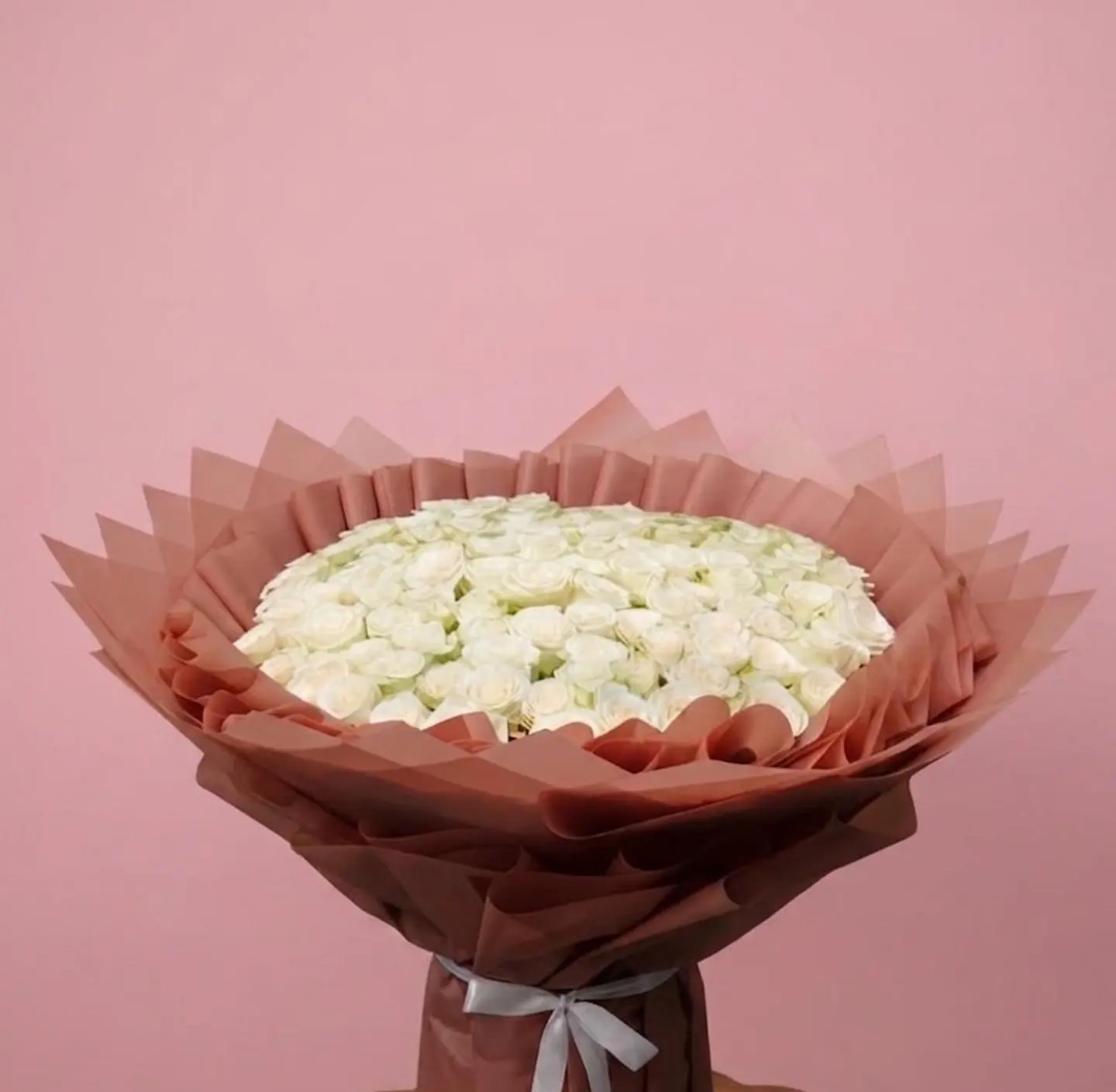 Giant White Roses Bouquet