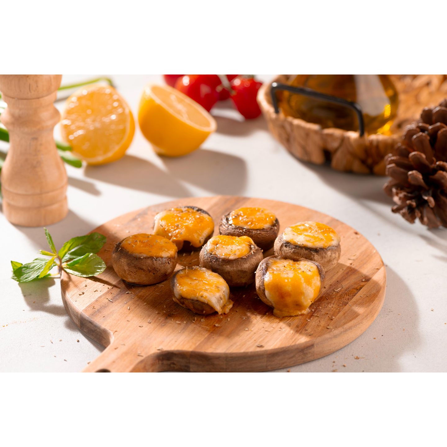 Mushroom Stuffed With Cheese