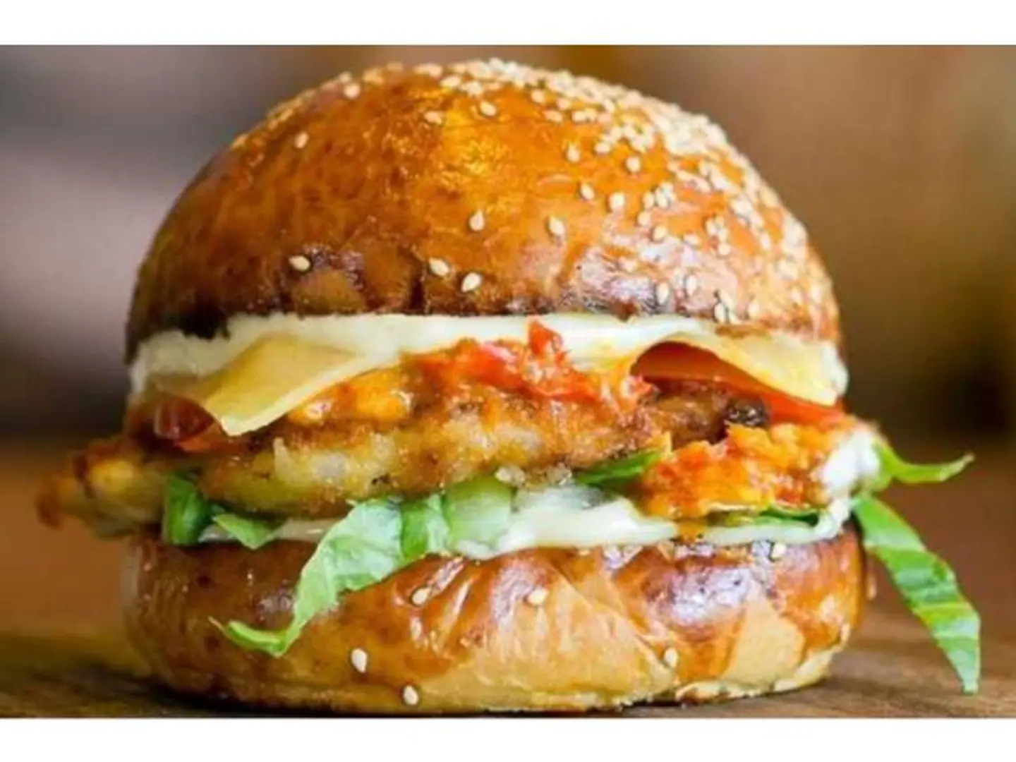 Breaded Fried Chicken Burger
