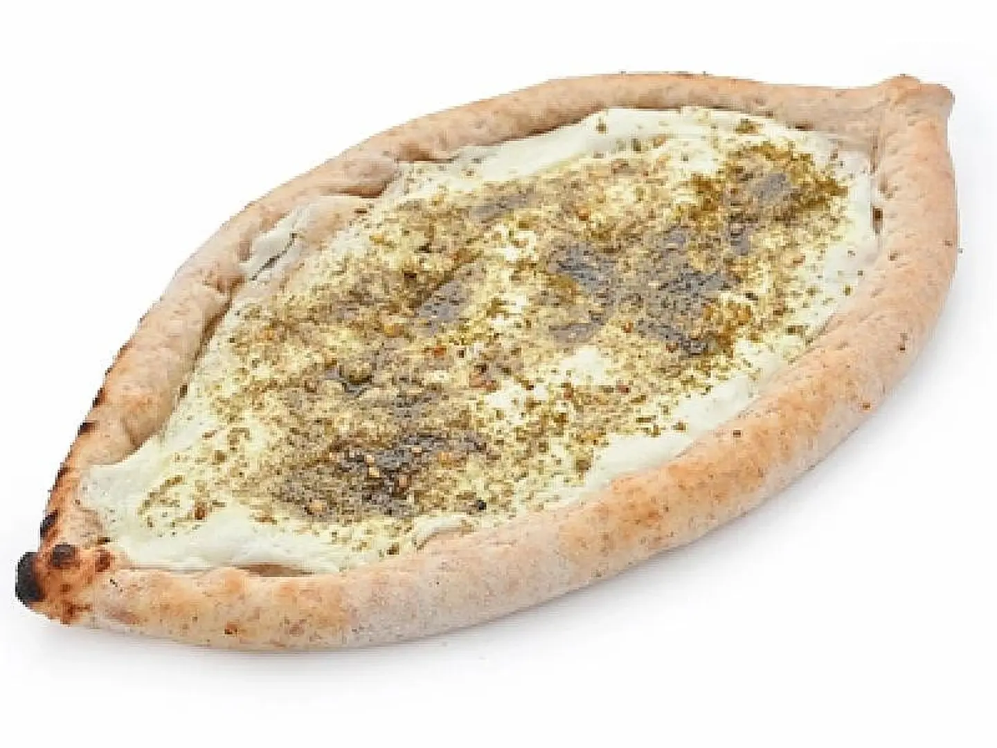 فطيرة زعتر مع لبنة