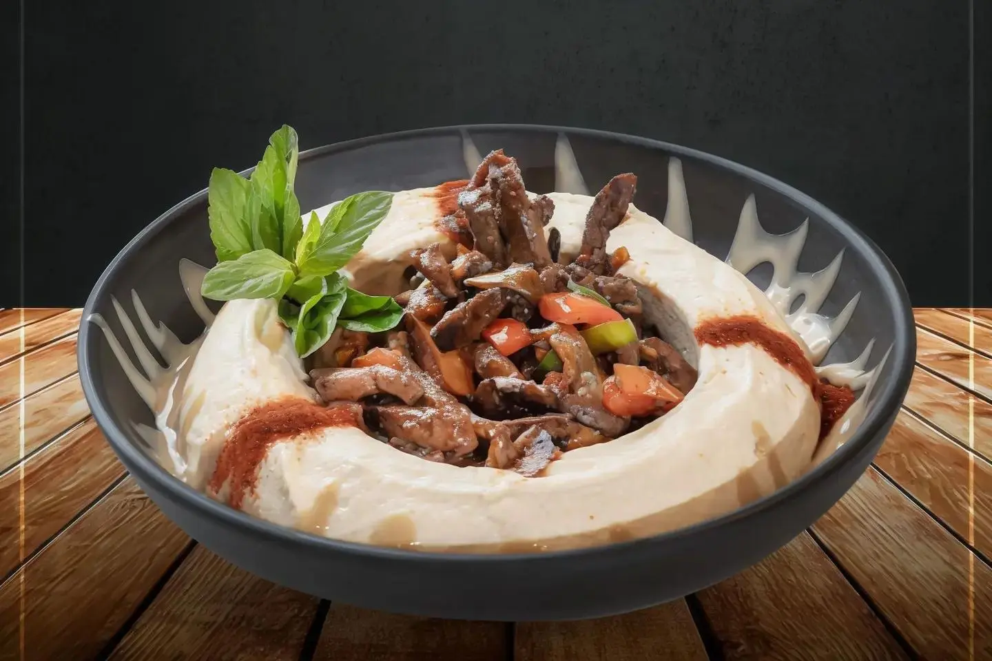 Hummus With Meat