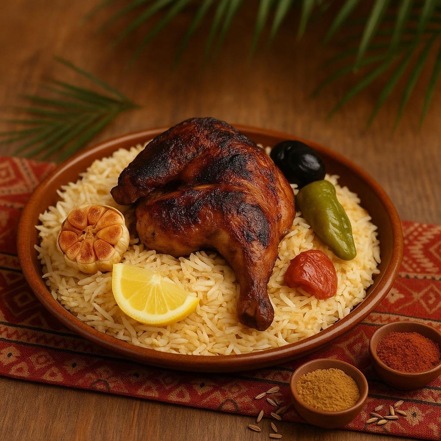 نص دجاجه مندي
