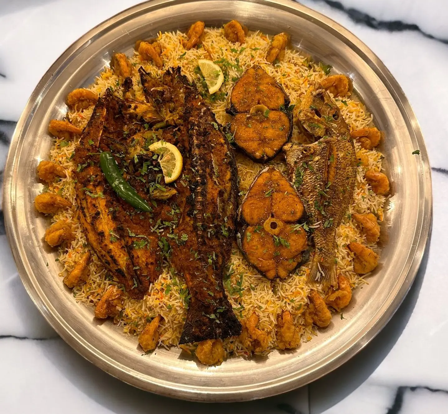Aroussa , Lethrinus , Mackerel And Shrimp Meal