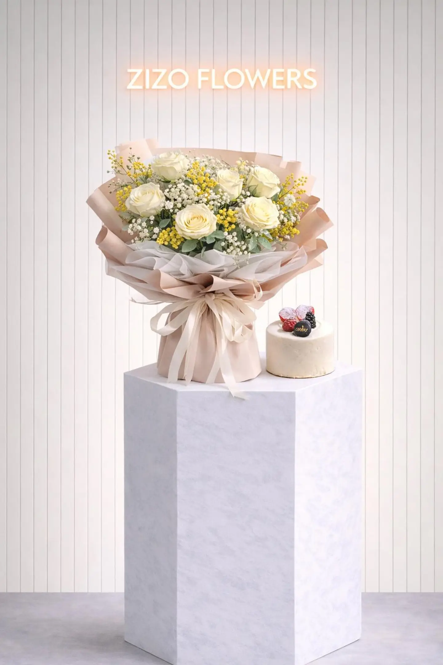 Rose With Kandera Cake 2