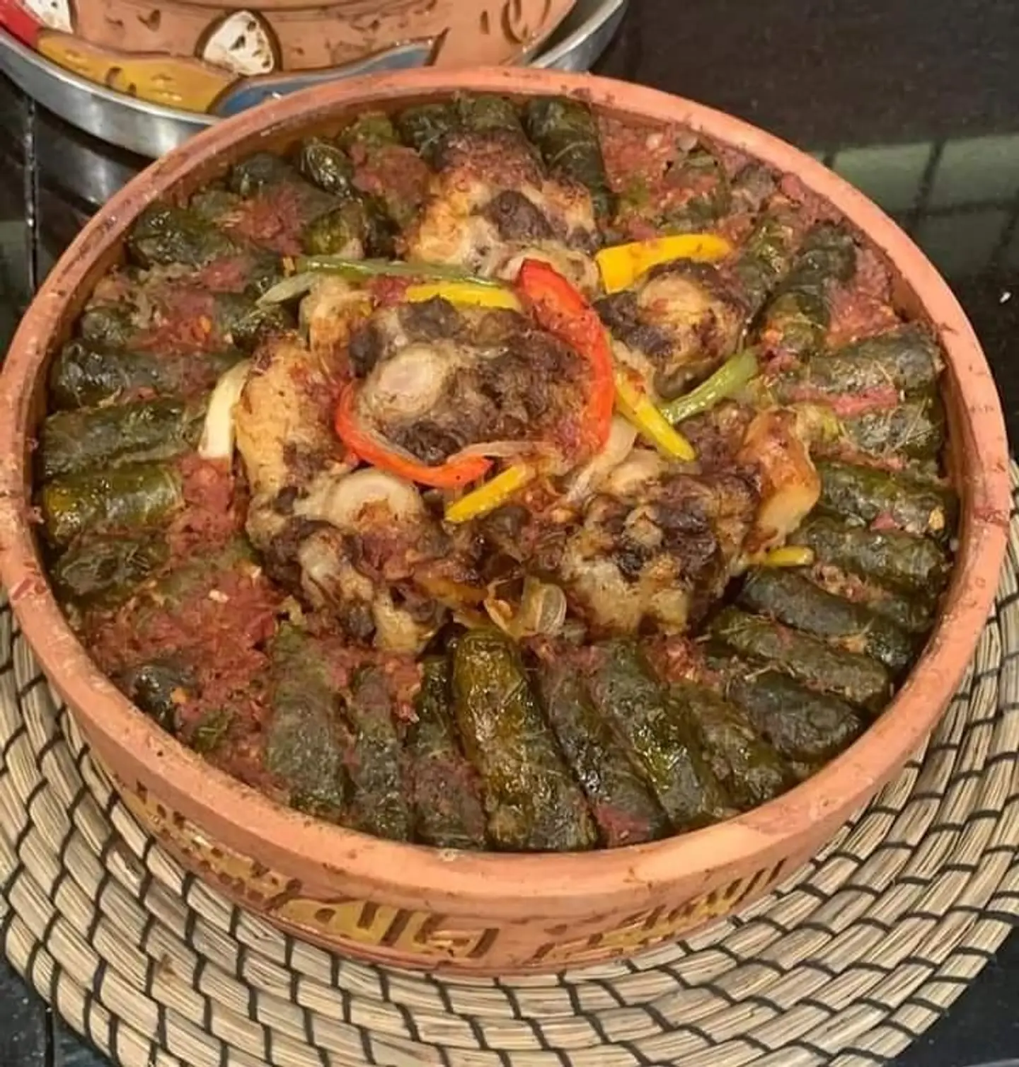 طاجن كوارع بورق عنب