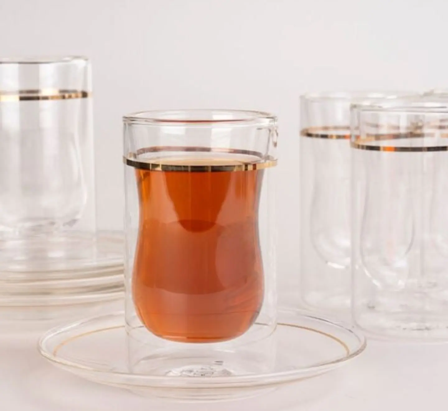 شاي كوب زجاجي