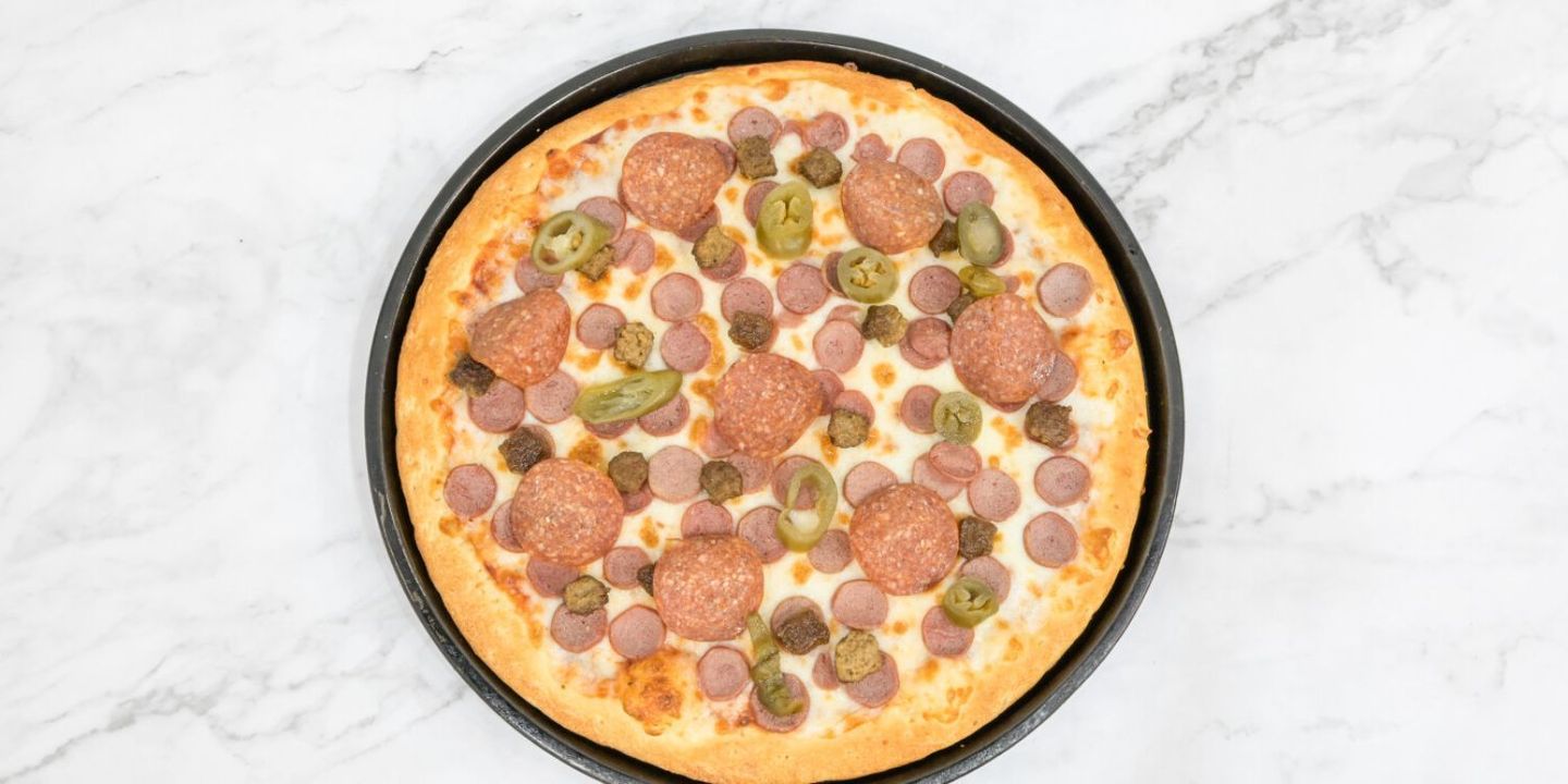 Hot Dog With Vegetables Pizza