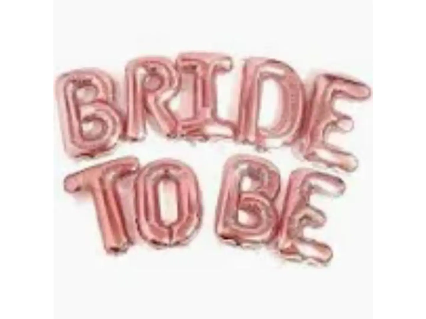 (Bride Of To Be) Small Gold Rose Letters