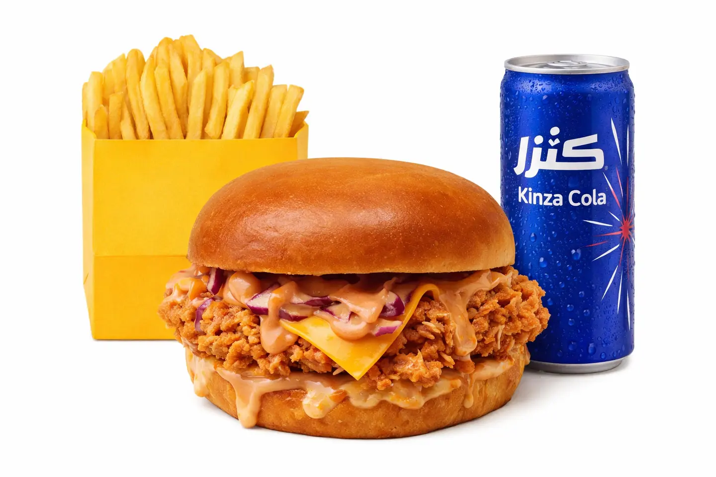 وجبة برجر دجاج