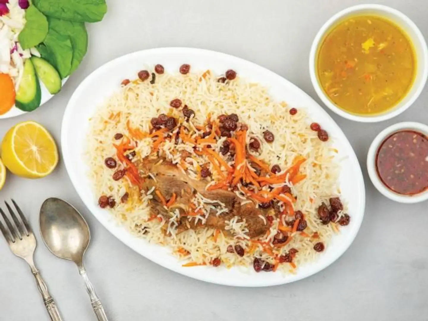 Quarter Serving Of Meat Kabsa