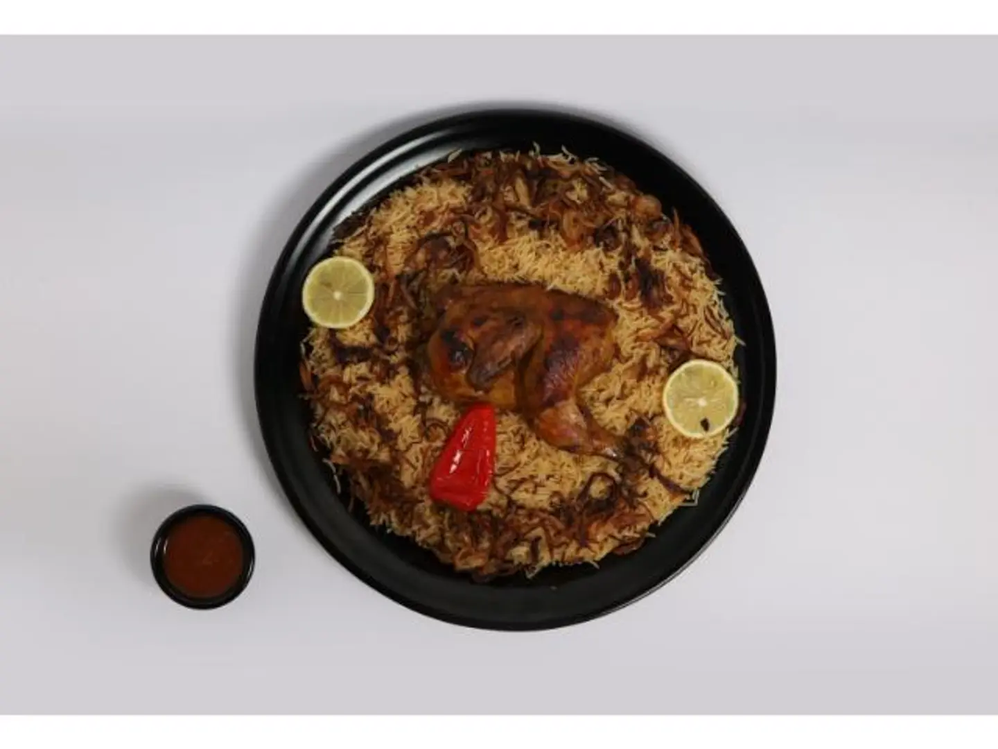 نصف دجاج أرز مزه