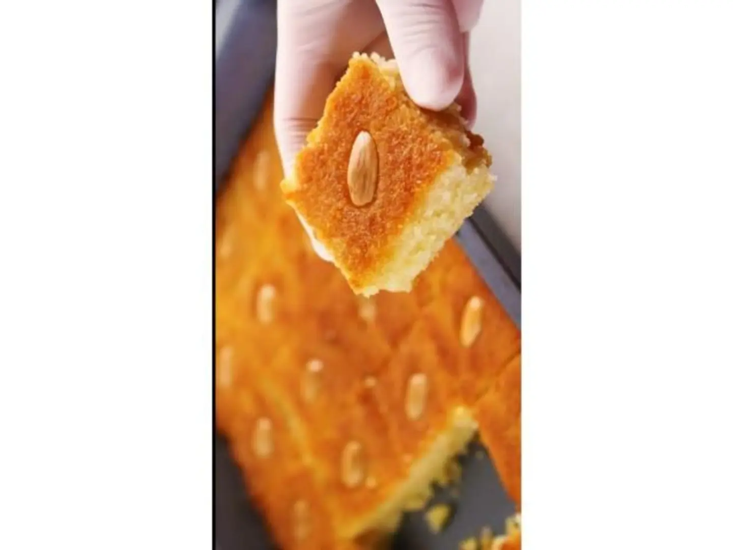 Almond Basbousa