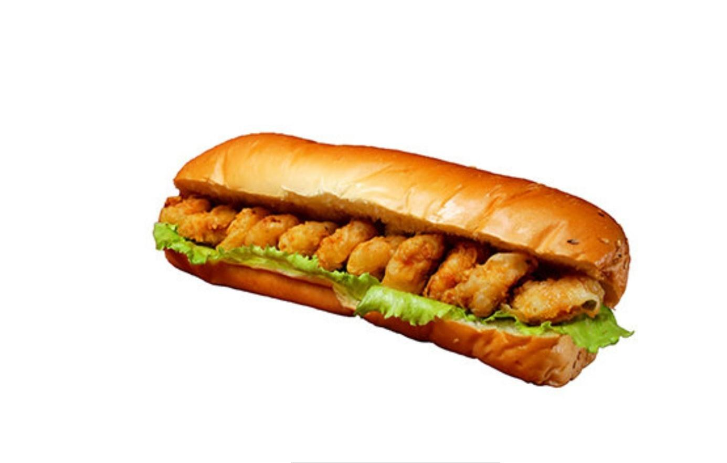 ساندوتش جمبري مع الجرجير والطحينة