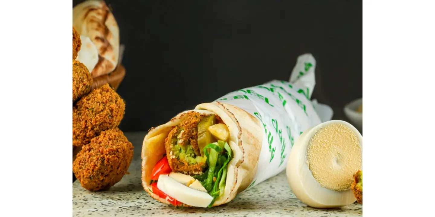 Falafel Sandwich With Egg