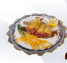 حبة دجاج مندي مع الارز